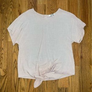 Madewell Striped Red White Blouse